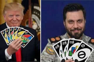 Trump a Írán si to na sociálních sítích rozdali v karetní hře UNO - Novinky